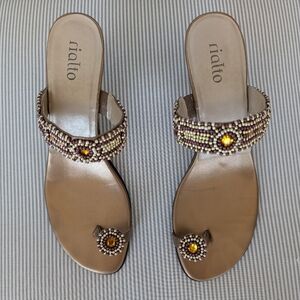 Adorable Rialto Sandals Bronze size 9 M.